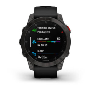 Garmin Epix Gen 2 Sapphire - Black/Carbon Gray Dlc Titanium With Silicone Band - Image 7