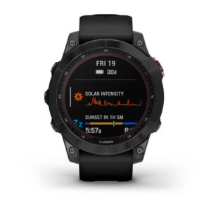 Garmin Fenix 7S - Solar Edition, Rose Gold With Light Sand Band - Image 4