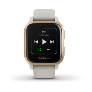 Garmin Venu Sq Music Edition, Rose Gold Aluminium Bezel With Light Sand Case And Silicone Band - Image 6