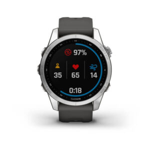 Garmin Fenix 7S - Standard Edition, Silver With Graphite Band - Image 7