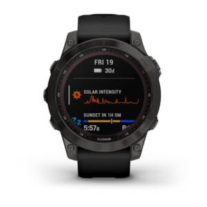 Garmin Fenix 7 - Sapphire Solar Edition, Carbon Grey Dlc Titanium With Black Band - Image 8