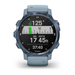 Garmin Descent Mk2S, Mineral Blue With Sea Foam Silicone Band - Image 4