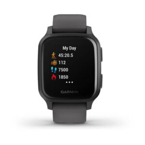 Garmin Venu Sq, Slate Aluminium Bezel With Shadow Grey Case And Silicone Band - Image 6