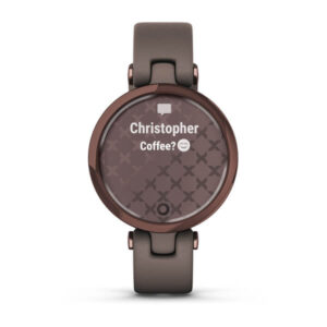 Garmin Lily - Classic Edition, Dark Bronze Bezel With Paloma Case And Italian Leather Band - Image 6