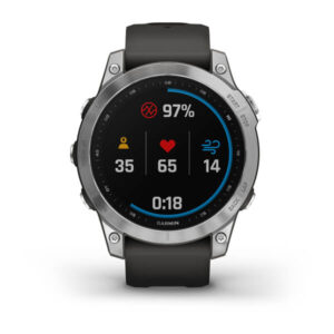 Garmin Fenix 7 - Standard Edition, Silver With Graphite Band - Image 9
