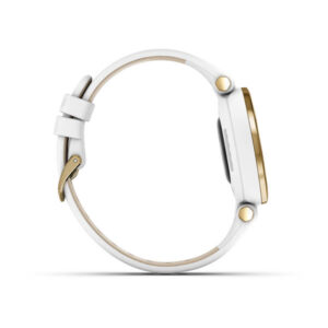 Garmin Lily - Classic Edition, Light Gold Bezel With White Case And Italian Leather Band - Image 6