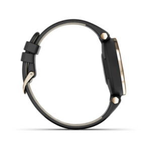 Garmin Lily - Classic Edition, Cream Gold Bezel With Black Case And Italian Leather Band - Image 6
