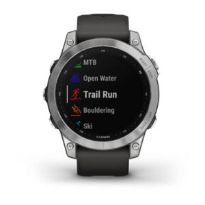 Garmin Fenix 7 - Standard Edition, Silver With Graphite Band - Image 7