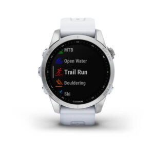 Garmin Fenix 7S - Standard Edition, Silver With Whitestone Band - Image 7