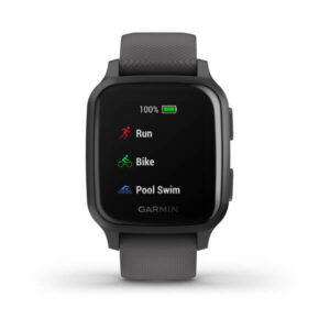 Garmin Venu Sq, Slate Aluminium Bezel With Shadow Grey Case And Silicone Band - Image 4