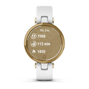 Garmin Lily - Classic Edition, Light Gold Bezel With White Case And Italian Leather Band - Image 3