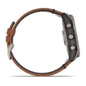 Garmin Fenix 7X - Sapphire Solar Edition, Titanium With Chestnut Leather Band And Graphite Silicone Band - Image 6