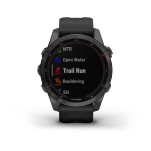 Garmin Fenix 7S - Sapphire Solar Edition, Carbon Grey Dlc Titanium With Black Band - Image 6