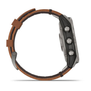 Garmin Fenix 7 - Sapphire Solar Edition, Titanium With Chestnut Leather Band And Graphite Silicone Band - Image 5