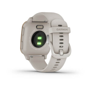 Garmin Venu Sq Music Edition, Rose Gold Aluminium Bezel With Light Sand Case And Silicone Band - Image 3