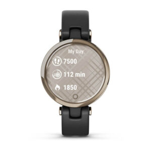 Garmin Lily - Classic Edition, Cream Gold Bezel With Black Case And Italian Leather Band - Image 4