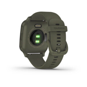Garmin Venu Sq Music Edition, Slate Aluminium Bezel With Moss Case And Silicone Band - Image 3