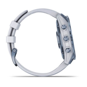 Garmin Fenix 7 - Sapphire Solar Edition, Mineral Blue Dlc Titanium With Whitestone Band - Image 8