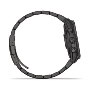 Garmin Fenix 7 - Sapphire Solar Edition, Carbon Grey Dlc Titanium With Carbon Grey Dlc Vented Titanium Band And Black Silicone Band - Image 7