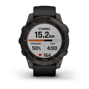 Garmin Fenix 7 - Sapphire Solar Edition, Carbon Grey Dlc Titanium With Black Band - Image 5
