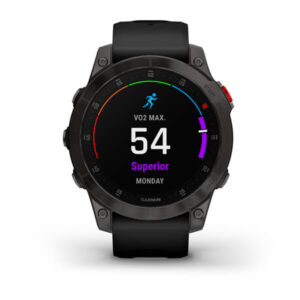 Garmin Epix Gen 2 Sapphire - Black/Carbon Gray Dlc Titanium With Silicone Band - Image 4