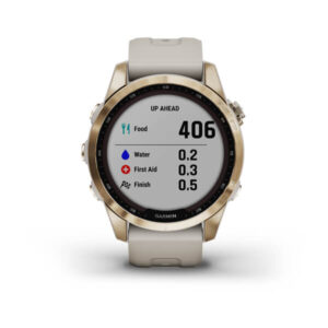 Garmin Fenix 7S- Sapphire Solar Edition, Cream Gold Titanium With Light Sand Band - Image 5
