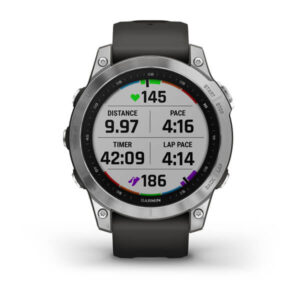 Garmin Fenix 7 - Standard Edition, Silver With Graphite Band - Image 5