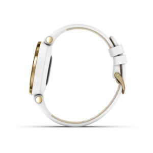 Garmin Lily - Classic Edition, Light Gold Bezel With White Case And Italian Leather Band - Image 2
