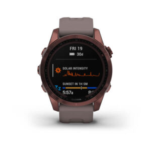 Garmin Fenix 7S - Sapphire Solar Edition, Dark Bronze Titanium With Shale Grey Band - Image 11