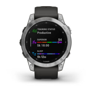 Garmin Fenix 7 - Standard Edition, Silver With Graphite Band - Image 11