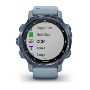 Garmin Descent Mk2S, Mineral Blue With Sea Foam Silicone Band - Image 2