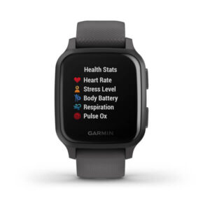 Garmin Venu Sq, Slate Aluminium Bezel With Shadow Grey Case And Silicone Band - Image 7