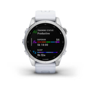 Garmin Fenix 7S - Standard Edition, Silver With Whitestone Band - Image 11