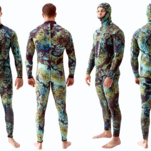 Riffe Wetsuit Jacketlt + Pant Covi-Tek Camo Lycra With Hood - Xxl - Image 2