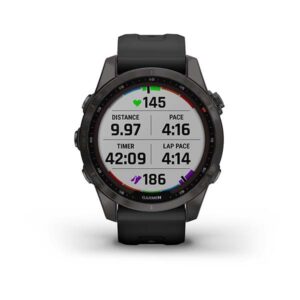 Garmin Fenix 7S - Sapphire Solar Edition, Carbon Grey Dlc Titanium With Black Band - Image 4