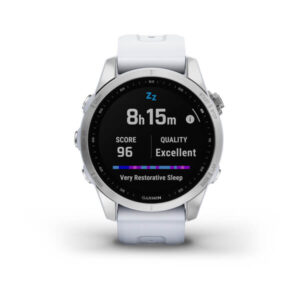 Garmin Fenix 7S - Standard Edition, Silver With Whitestone Band - Image 4