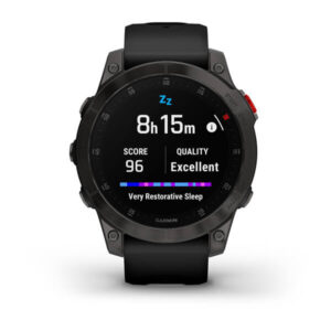 Garmin Epix Gen 2 Sapphire - Black/Carbon Gray Dlc Titanium With Silicone Band - Image 3