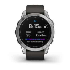 Garmin Fenix 7 - Standard Edition, Silver With Graphite Band - Image 4