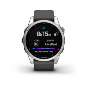 Garmin Fenix 7S - Standard Edition, Silver With Graphite Band - Image 2