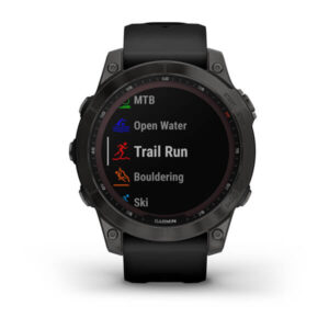 Garmin Fenix 7 - Sapphire Solar Edition, Carbon Grey Dlc Titanium With Black Band - Image 4