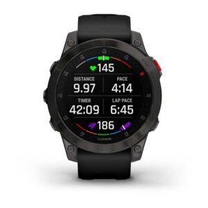 Garmin Epix Gen 2 Sapphire - Black/Carbon Gray Dlc Titanium With Silicone Band - Image 2