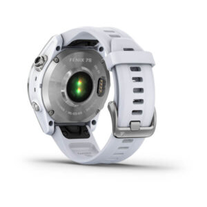 Garmin Fenix 7S - Standard Edition, Silver With Whitestone Band - Image 3