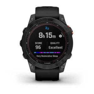 Garmin Fenix 7S - Solar Edition, Rose Gold With Light Sand Band - Image 10