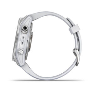 Garmin Fenix 7S - Standard Edition, Silver With Whitestone Band - Image 2