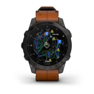 Garmin Epix Gen 2 Sapphire - Black/Carbon Gray Dlc Ti W/ Chestnut Leather Band + Black Silicon Band - Image 15