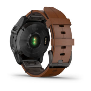Garmin Epix Gen 2 Sapphire - Black/Carbon Gray Dlc Ti W/ Chestnut Leather Band + Black Silicon Band - Image 13