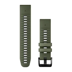 Garmin Quickfit 22 Watch Bands Moss/Graphite Silicone Band - Image 1
