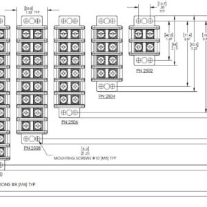 BLUE SEA SYSTEMS TERMINAL BLOCK/IND 8CIRC 30A (BULK) - Image 2