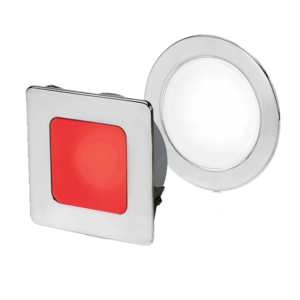 Hella Marine Euroled 95 Gen2, Warm White/Red Light & White Rim, Round Replacement For 2Ja 980 940-017 - Image 1