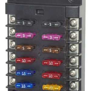 BLUE SEA SYSTEMS FUSE BLOCK ST-BLADE 12 CIRCUITS (BULK) - Image 1